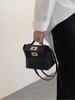 Retro Europeo y Americano Piel de Vaca de Primera Capa 2424 Bolso Kelly Mini Bolso Dumpling de Cuero Genuino Bolso de Hombro de Moda Bolso Cruzado Bolso de Mujer