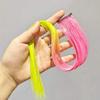 Extensões de Cabelo Clip-In de Fibra de Alta Temperatura, Apliques de Cabelo Sem Costura para Mulheres, Acessórios de Cabelo Coloridos de Uma Peça, Decoração de Cabelo
