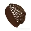 Sombrero de ala ancha de malla para Amazon Transfronterizo con diseño hueco, gorro tipo snood de punto de rayón