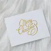 Bendición Bronceada Tarjeta de Felicitación Pequeña Navidad Año Nuevo Flores Tarjeta de Mensaje Regalo de Agradecimiento Tarjeta Pequeña Tarjeta de Felicitación Creativa