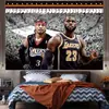 Tela colgante de baloncesto NBA Jordan James Fondo de pared de estrellas Tela de pared para dormitorio de estudiante Renovación de dormitorio Tela decorativa de mesita de noche