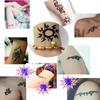 Tótem de Lobo Hexagrama Letra Inglés Calcomanía de Tatuaje Impermeable Simulación Tatuaje Duradero Flor Brazo Calcomanía de Tatuaje para Hombres y Mujeres