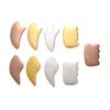 Placa para raspar de acero inoxidable 304 galvanoplastia multicolor placa para raspar cuerno palo de masaje para acupuntura facial cuchillo para fascia placa para raspar