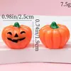 Enfeites de Abóbora Simulada, Pequenos Enfeites de Abóbora Tridimensionais de Halloween, Acessórios DIY para o Dia dos Mortos, Material de Papelaria, Acessórios para Brinquedos