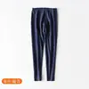 Calças quentes masculinas forradas de fleece de veludo long johns sem costura antibacterianas calça justa de inverno plus size