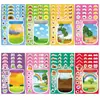 8 Botellas de Dibujos Animados del Mundo en el Puzzle de Disfraces de Botella Pegatinas para Niños Hechas a Mano Educativas Creativas Decorativas Impermeables
