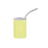 Taza mini de acero inoxidable de 3 oz para licores, taza de coche portátil, taza de café con pajilla de vacío para sublimación