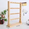 Expositor de puesto joyería pendientes pendientes de botón colgador ganchos para llavero pendientes pulseras cadena de cuentas estante de almacenamiento de madera