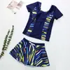 2021xingxing Valsa dividido plus size peça única plus size boxer esportivo maiô para fontes termais com mangas