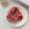 Nuevo anillo de intestino grueso de color sólido para moño, accesorios para el cabello al por mayor de fábrica, tienda de 2 yuanes, anillo para el cabello de algodón de color caramelo