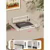 Estante de Colocación de Router sin Agujeros Caja de Almacenamiento Wifi Montada en la Pared de la Sala de Estar Soporte de Pared para Decodificador de TV