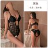 Desejo sexy lingerie sexy laço tentação aberto macacão das mulheres pijamas quentes decolar- livre uniforme terno 0738