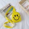 Bolso Cruzado Infantil con Cara Sonriente Bolso Sencillo para Niñas Bolso de Hombro Estilo Coreano de Verano Modelo Nuevo 2026 Bolso de Pecho Bolso de Cintura Venta al por Mayor