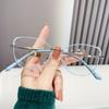Nueva montura de gafas ojo de gato europea y americana para mujer, moda, personalidad, celebridad de Internet, montura de metal, gafas transfronterizas europeas y americanas anti-luz azul