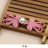 Botão Cheongsam novo estilo chinês botão tecido à mão orelha de coelho pérola cauda longa botão de tecido tendência nacional acessórios decorativos
