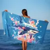 Toalha de Viagem de Secagem Rápida Xale Tapete de Praia Toalha de Banho Proteção Solar Fabricante Toalha de Praia Microfibra Atacado Litoral Absorção de Água
