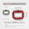 Suministro Exclusivo Transfronterizo de Hebillas Cuadradas de Vidrio con Pedrería de Diamante, Brillantes Accesorios Florales para Zapatos de Baile, Flores para Zapatos Desmontables de Clip