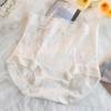 Roupa Íntima Feminina de Cintura Alta para Gordura Plus Renda Levanta Barriga Sem Marcas nos Quadris Respirável Amiga da Pele Sexy de Renda Confortável Calcinhas para Meninas