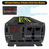 Inversor de onda pura 12V a 220V 1000W 6000W convertidor de potencia con pantalla LED inteligente de voltaje