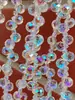 Cristal de fresa de 8MM destello ráfaga agujero horizontal gota de agua cristal cuentas de fresa cuentas hechas a mano accesorios para hacer joyería DIY cuentas sueltas