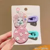 Accesorio Rosa Brillante de Diamante para el Cabello de Conejo para Niños, Lindo Pasador de Estrella de Lentejuelas, Goma para el Cabello para Niñas, Flequillo de Bebé