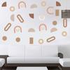 Adesivos de parede para quarto infantil com figuras geométricas, decoração de sala de estar, adesivos autoadesivos KL-D002