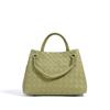 2026 Nova Bolsa de Ombro Estilosa Bolsa de Palha Grande Capacidade Bolsa Feminina de Couro Genuíno Bolsa Cesta Retrô Bolsa Tote