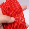 Contas de Vidro Redondas Coloridas Sólidas Transparentes 3-8mm DIY Não Desbota Acessórios para Joias Artesanais Feitas à Mão Colar Pulseira