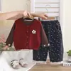 Traje de Niña Otoño 2026 Nuevo Elegante Moderno Ropa de Otoño Chaleco Suéter Infantil Conjunto de Tres Piezas Dropshipping