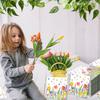 Toalla de papel cuadrada ZJ005 Tulip para el día de la mujer Toalla de papel para fiestas Vajilla para fiestas Papel desechable para fiestas
