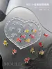 Nueva Serie Océano Molde de Silicona para Uñas con Forma de Corazón Pez Dorado Concha Caballito de Mar Molde de Tallado 3D DIY Venta al por Mayor