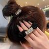 Elegante aro para el pelo con diamantes de imitación de alta calidad para el intestino grueso, para niñas, con forma de bola, elegante cuerda para el pelo que combina con todo, popular en Internet, con tendón de goma para mujeres.