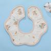 Babero de gasa de algodón de seis capas para bebé, toalla para saliva, babero antiescupir, toalla para eructar, venta al por mayor de fábrica