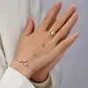 Europa y Estados Unidos transfronterizo Amazon pentagrama mariposa lentejuelas cadena anillo dedo pulsera pulsera fabricantes de joyería venta al por mayor