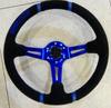 Volante de Fibra de Carbono 14 polegadas Couro Camurça Fosco Modificado Padrão Pvc Carro de Corrida