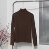 A02 liquidación especial camisa base de manga larga de madera para oreja, cuello semi alto, forro polar, gruesa, camiseta de modal, chaqueta 7728