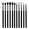 Brocha de Maquillaje Transfronteriza Modelo Nuevo 11 Brochas para Sombras de Ojos Cerdas Suaves de Fibra Volumen Grande Herramienta Premium Brocha para Cejas Brocha para Sombras de Nariz