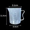 Vaso de Medición de Plástico Vaso de Precipitado con Asa Resistente a Altas Temperaturas Vaso con Escala de Laboratorio Resistente a Ácidos y Álcalis Vaso de Medición Transparente de PP Cilindro de Medición