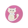 Boina de Lana con Parche de Gato Fábrica En Stock Suave Linda Boina para Niña Otoño e Invierno Dulce Gorro Boina al por Mayor
