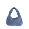 Bolso de Mano de Felpa de Moda Nuevo Otoño e Invierno, Bolso Exquisito y de Alta Apariencia, Bolso Pequeño de Tela Portátil, Bolso de Muñeca para Salir
