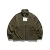 Ropa Vintage 2025 Invierno Nuevo Retro Japonés Color Sólido Decorado con Velcro Chaqueta de Algodón con Capucha Tres en Uno