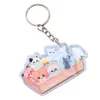 Chaveiro de Acrílico Personalizado Desenho Animado Pingente de Chave Celebridade Criativa Periférico Suporte Transparente Enfeites Personalizados