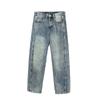 Jeans Masculino de Cor Azul Claro de Alta Qualidade, Novos para a Primavera e Verão de 2025, Calça Casual Tendência Solta e Versátil para o Verão