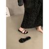 Sandalias de Moño Plano de Moda Zapatos de Hada 2026 Nuevo Verano Estilo Francés Versátiles Cómodas Sandalias Romanas para Mujer