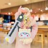 Nuevo Llavero Colgante de Panda de Bambú de Dibujos Animados Pareja Bolso Colgante de Viaje Promoción Local Mercado Nocturno Pequeños Regalos Venta al por Mayor
