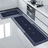 Alfombrilla de Piso Específica para Cocina de Barro Diatomeas, Alfombrilla Hecha a Medida a Prueba de Aceite y Antideslizante, Fácil de Cuidar, Sensación de Alta Gama, Felpudo para el Hogar
