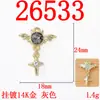 Estrella de Cuatro Puntas Diabólica Murciélago Mini Colgante Accesorios de Aleación Joyería Pendientes Pulsera Dulce Genial Accesorios DIY