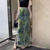 Saia tie-dye super estilosa de verão para mulheres, nova saia bodycon de comprimento médio, fashion e chique