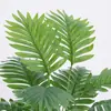 [18 Cabezas de Girasol] Plantas Verdes Simuladas, Flores Artificiales de Plástico y Césped Artificial, Césped Pequeño Individual para Decoración de Macetas en Sala de Estar y Paisajismo