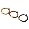 Nudo de Bambú DIY Pulsera de Madera de Ébano Artesanía de Madera Palo de Rosa Sándalo Verde Pulsera Unisex Joyería Cuentas
